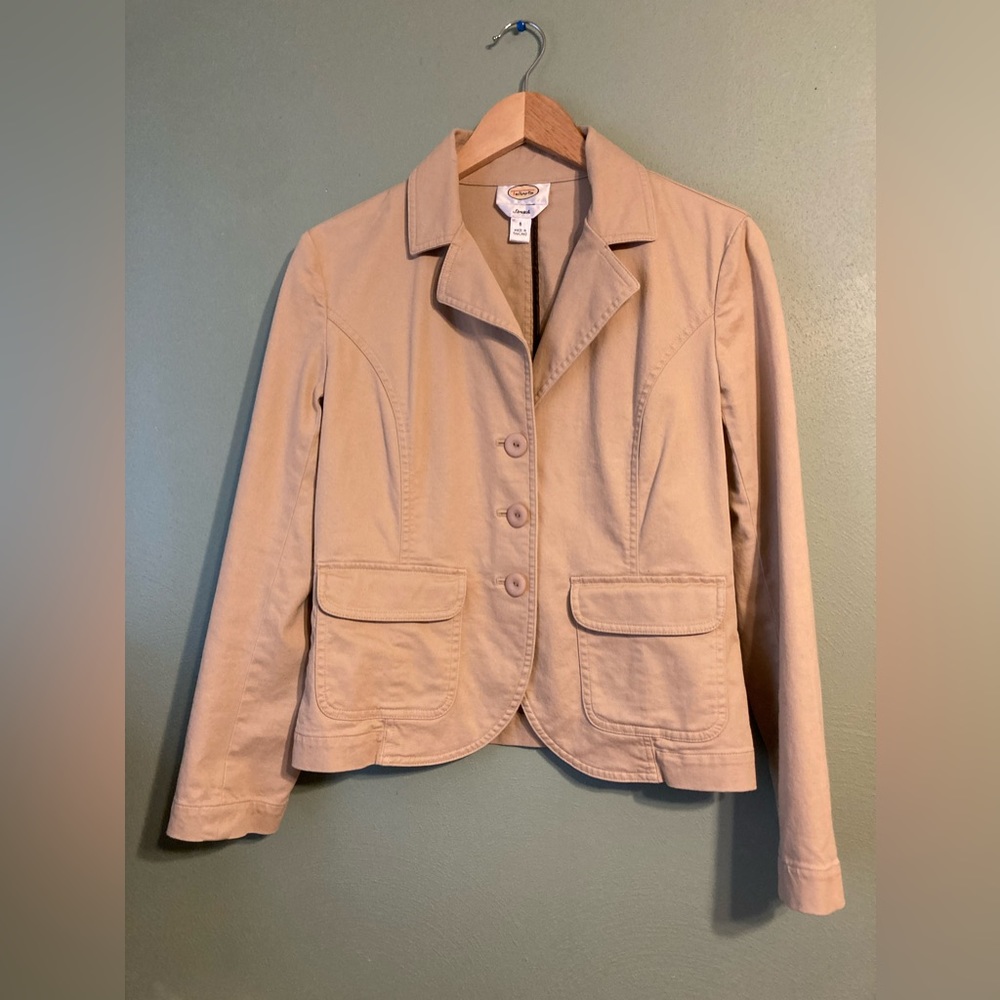 Talbots Woman Petite Blazer Jacket Tan Size 6 - Women | Color: Beige